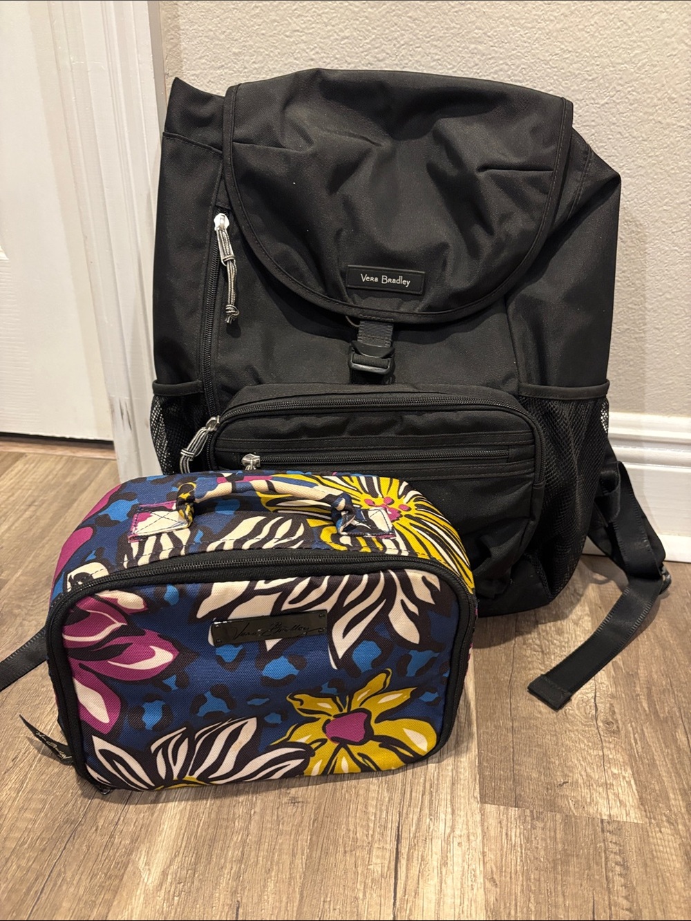 Vera Bradley backpack with lunch bag